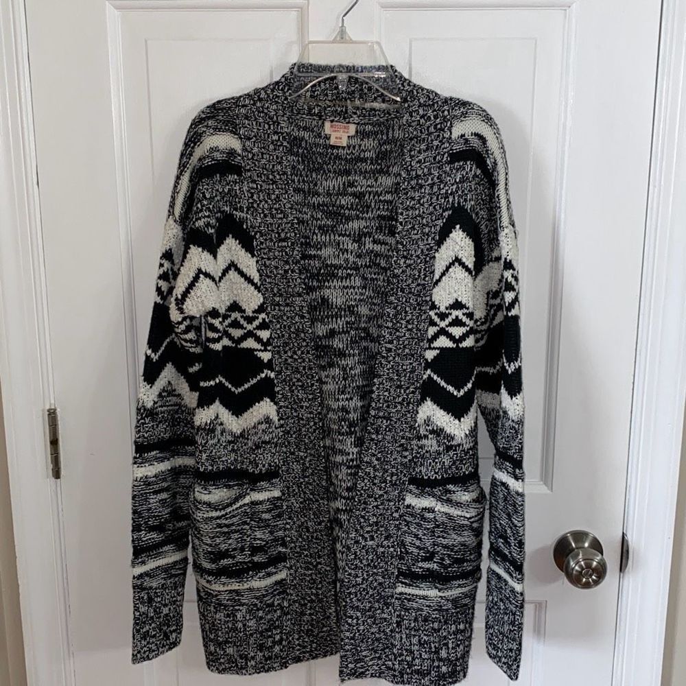 Mossimo open cardigan with tribal pattern size M - Picture 1 of 12